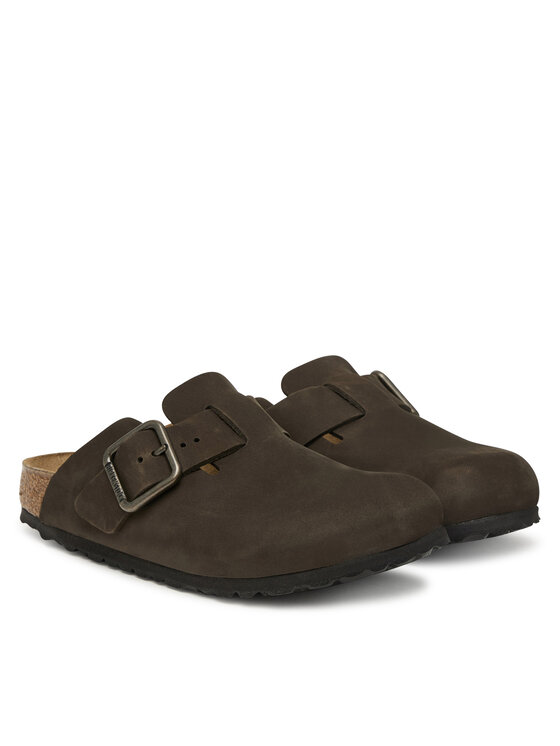 Birkenstock Birkenstock Pantoletten Boston Wire Buckle 1032762 Dunkelbraun