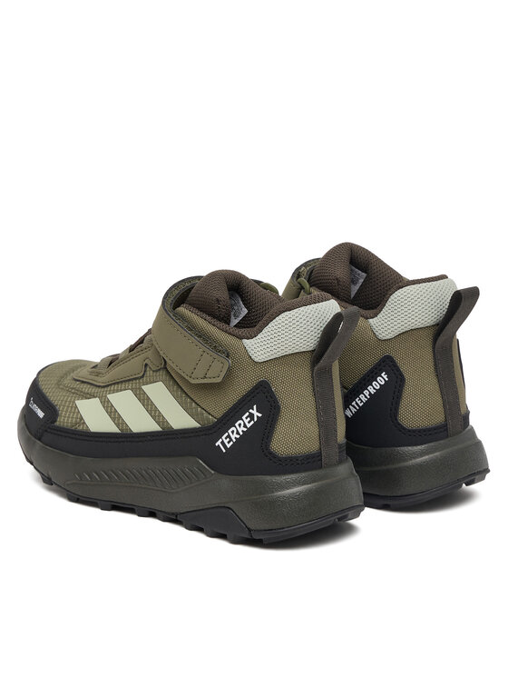adidas adidas Trekingová obuv Terrex Anylander Mid Climaproof Children Hiking Shoes KJ2671 Zelená
