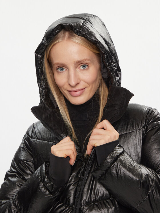 4F 4F Zimní bunda 4FAW23TDJAF277 Černá Regular Fit
