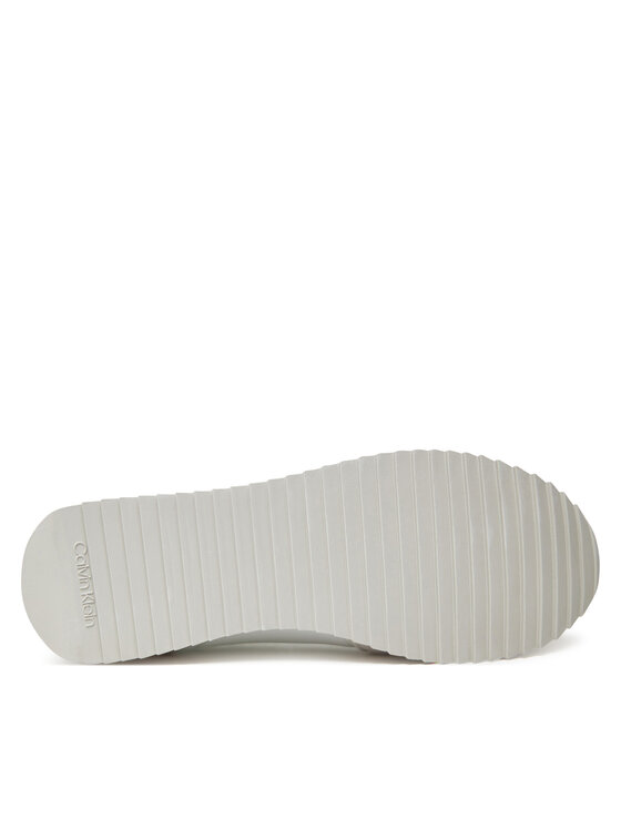 Calvin Klein Jeans Calvin Klein Jeans Sneakersy Retro Runner Sock Lace Up Ny-Su YM0YM01326 Biały