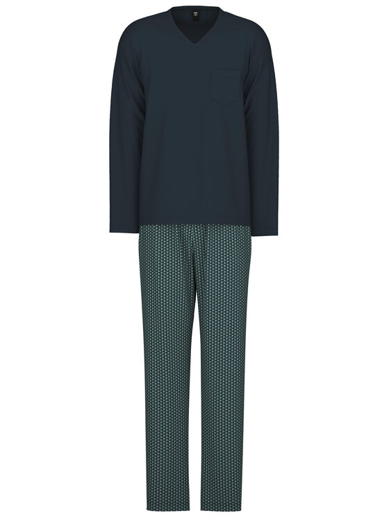 Calida Calida Piżama 43388 Granatowy Comfortable Fit