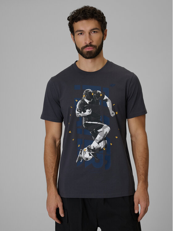 4F 4F T-Shirt casual Szary ciemny Regular Fit