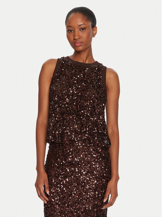 Marella Marella Top Filly 2523946051 Rjava Slim Fit