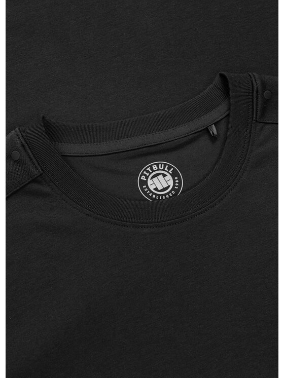PITBULL PITBULL T-Shirt TAPE Czarny Regular Fit