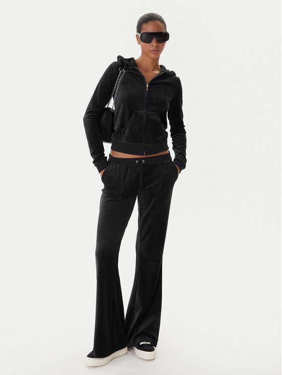 Juicy Couture Juicy Couture Bluza Robyn JCSEBJ007G Czarny Slim Fit