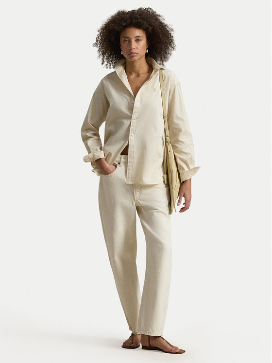 Polo Ralph Lauren Polo Ralph Lauren Риза 211910743505 Бежов Regular Fit