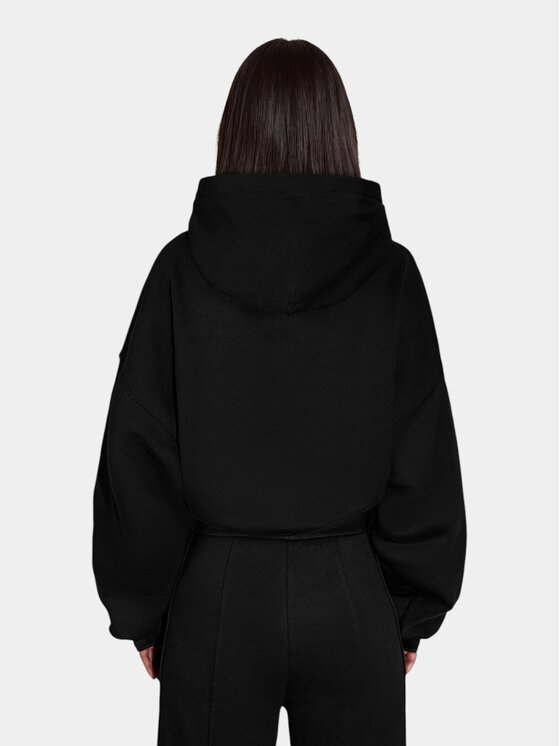 MADE BY SOCIETY MADE BY SOCIETY Kurtka anorak BLACK VEIL - H27502 Czarny Basic Fit