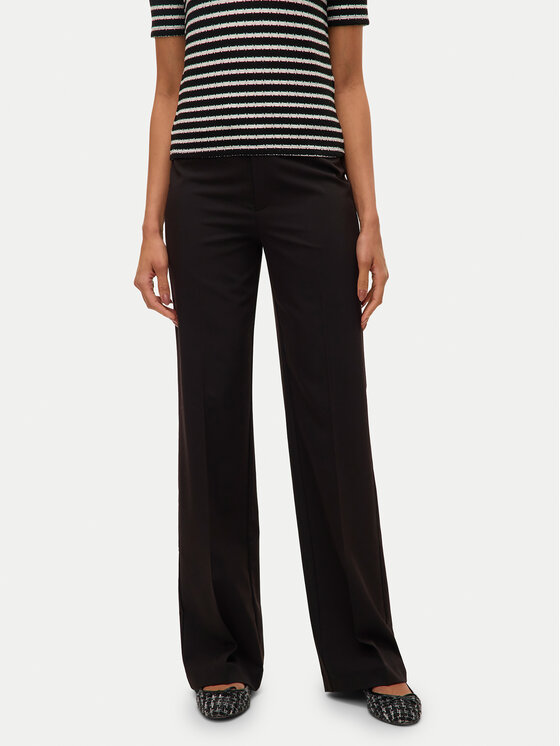 Vero Moda Vero Moda Spodnie materiałowe Texas 10334103 Czarny Straight Fit