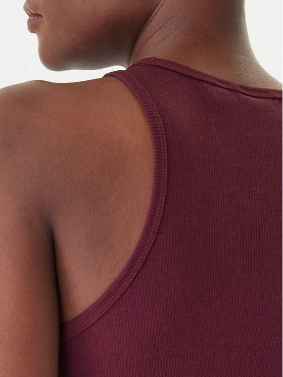 adidas adidas Top Essentials KD3824 Bordo rdeča Slim Fit