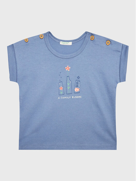 United Colors Of Benetton United Colors Of Benetton T-Shirt 3096A102A Blau Regular Fit