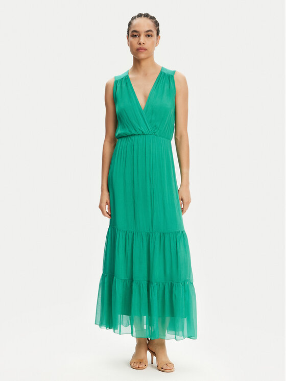 Haveone Haveone Poletna obleka AFF-N005 Zelena Loose Fit