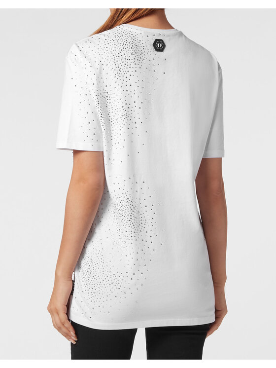 PHILIPP PLEIN PHILIPP PLEIN T-Shirt 9811 Biały Over Fit