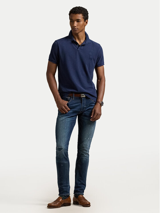 Polo Ralph Lauren Polo Ralph Lauren Polokošeľa 710938137006 Tmavomodrá Slim Fit