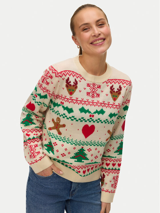 Vero Moda Vero Moda Sweater New Christmas 10334011 Színes Regular Fit