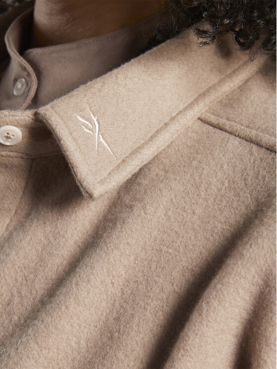 Reebok Reebok Džemperis ar kapuci Reebok Classics Reverse Fleece Layer (Plus Size) IB4449 Brūns