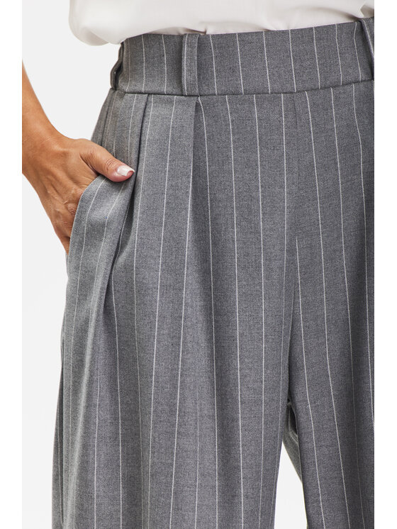 Awama Awama Spodnie damskie A677 Szary Basic Fit