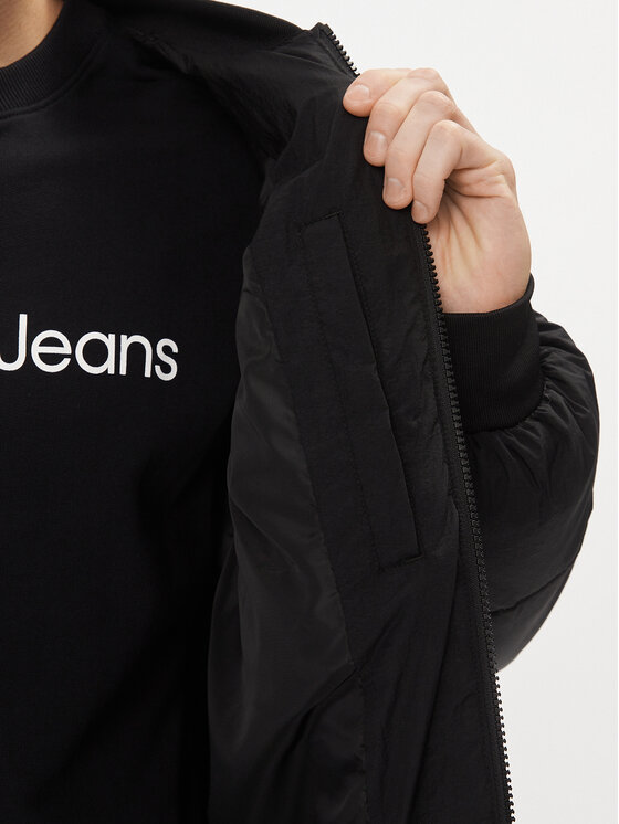 Calvin Klein Jeans Calvin Klein Jeans Μπουφάν μεταβατικό J30J324072 Μαύρο Regular Fit