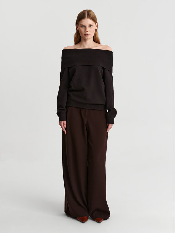 TATUUM TATUUM Sweter SELENA Brązowy Classic Fit