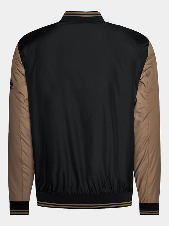 Brave Soul Brave Soul Kurtka bomber MJK-BRODY Czarny Regular Fit