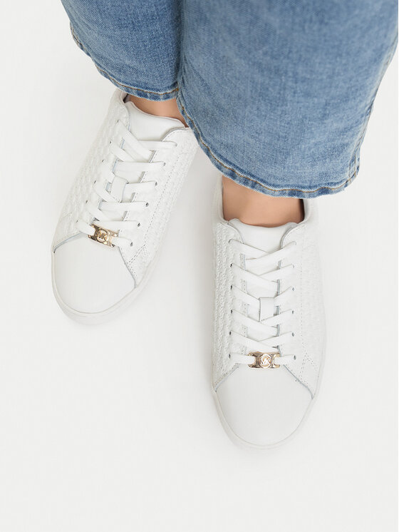 MICHAEL Michael Kors MICHAEL Michael Kors Sneakersy Keaton Lace Up 43R4KTFS1L Biały