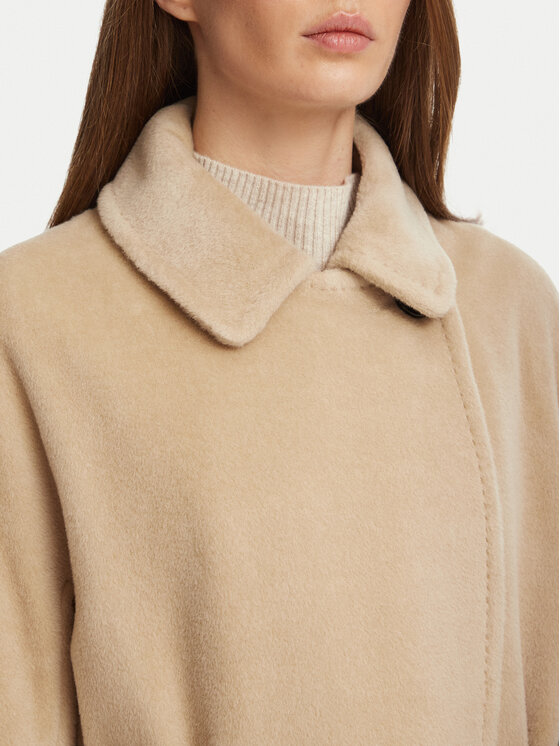 Marella Marella Palton de lână 2623016082200 Maro deschis Regular Fit