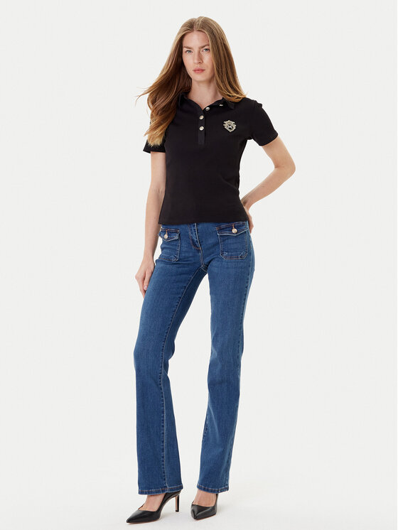 Morgan Morgan Polo majica 252-DPOLLA Črna Slim Fit