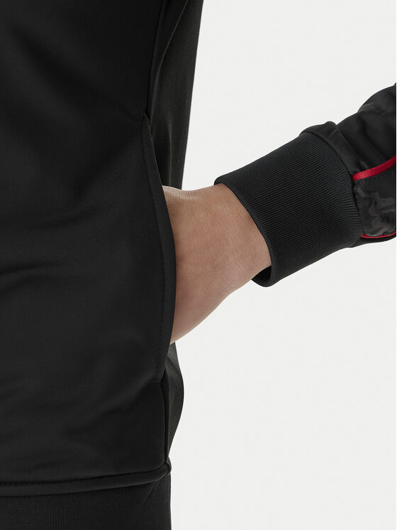 Kappa Kappa Felpa 301PSC0 Nero Slim Fit