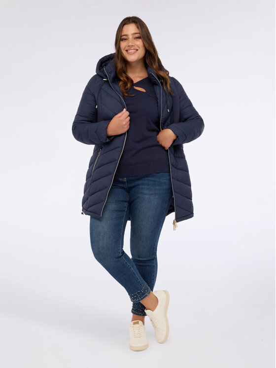 Fiorella Rubino Fiorella Rubino Giubbotto piumino F469T001370N034 Blu Regular Fit