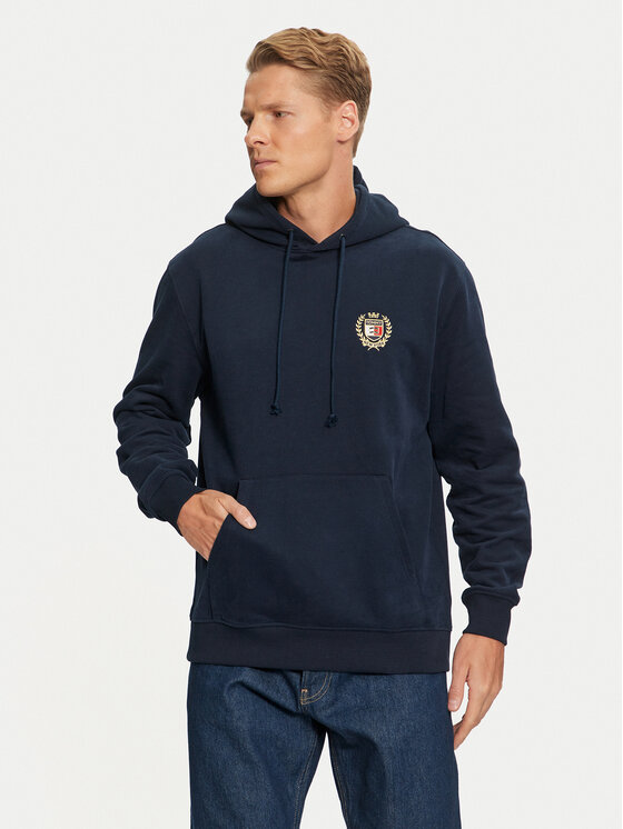 Tommy Jeans Tommy Jeans Pulóver Flag DM0DM19762 Sötétkék Regular Fit