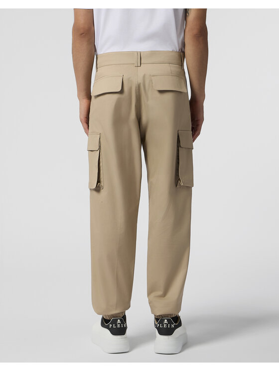 PHILIPP PLEIN PHILIPP PLEIN Spodnie cargo 29927 Beżowy Cargo Fit
