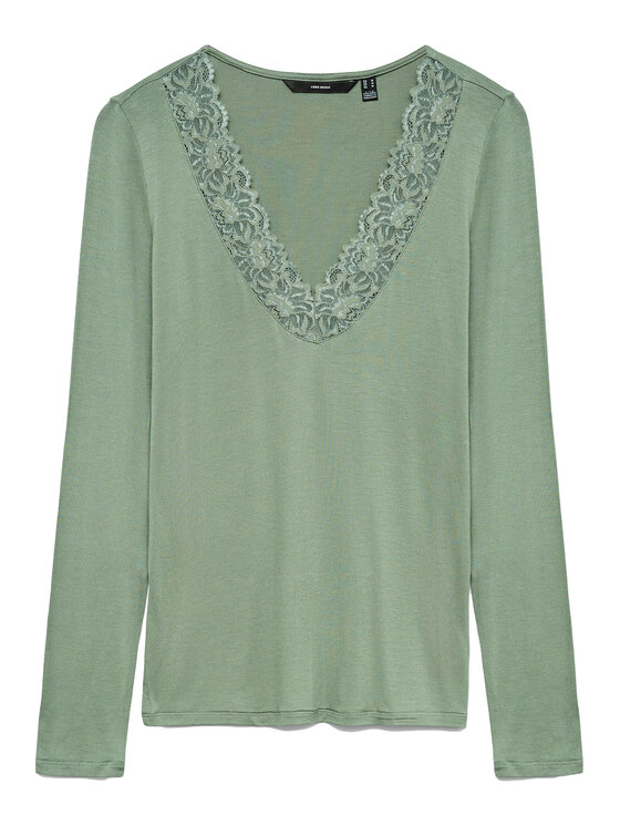 Vero Moda Vero Moda Majica Rosa 10298832 Zelena Regular Fit