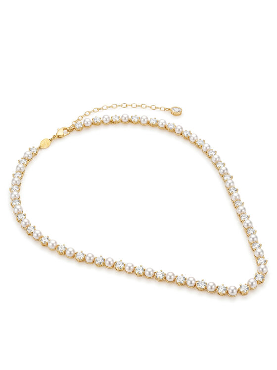 Swarovski Swarovski Naszyjnik Matrix Tennis 5742039 Złoty