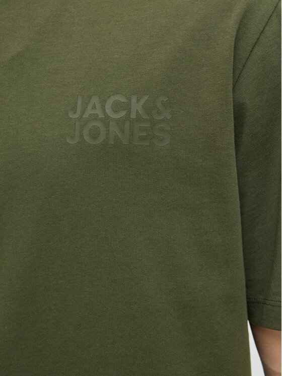 Jack & Jones Jack & Jones T-Shirt Corp Logo 12151955 Zielony Standard Fit
