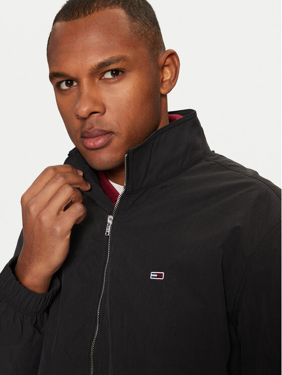 Tommy Jeans Tommy Jeans Átmeneti kabát Essential DM0DM20655 Fekete Regular Fit