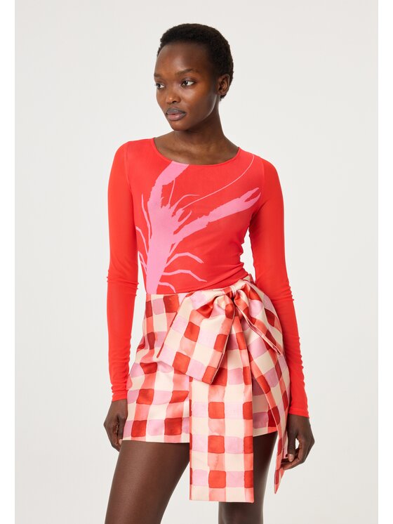 Fabienne Chapot Fabienne Chapot Top 5971-1797-173 Czerwony Slim Fit