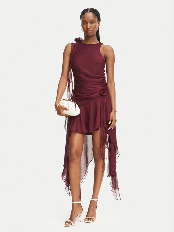 Bardot Bardot Coctailkleid Ivana 59046DB2 Dunkelrot Regular Fit