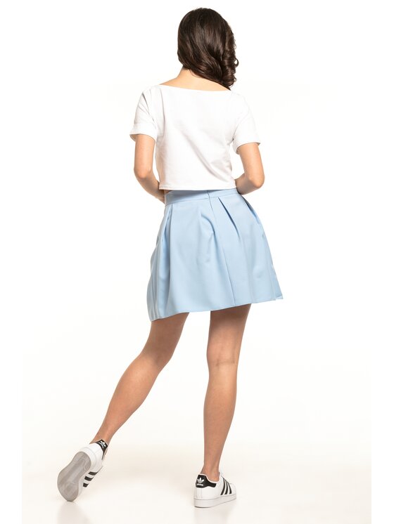 Tessita Tessita Spódnica mini T316 Niebieski A-Line Fit