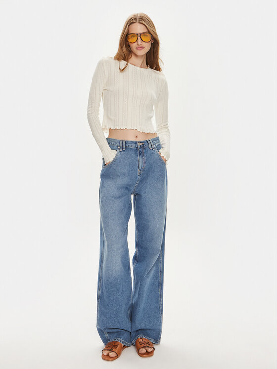Noisy May Noisy May Bluse Judy 27022037 Écru Slim Fit
