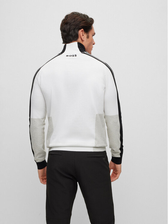 Boss Pullover 50493769 Weiß Regular Fit | Modivo.de