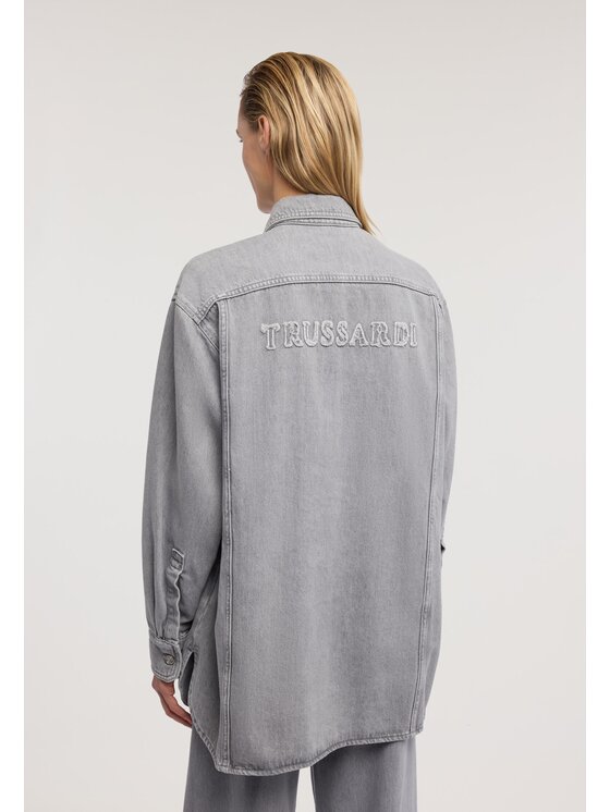 Trussardi Trussardi Camicia 54006000038N0DG Grigio Regular Fit