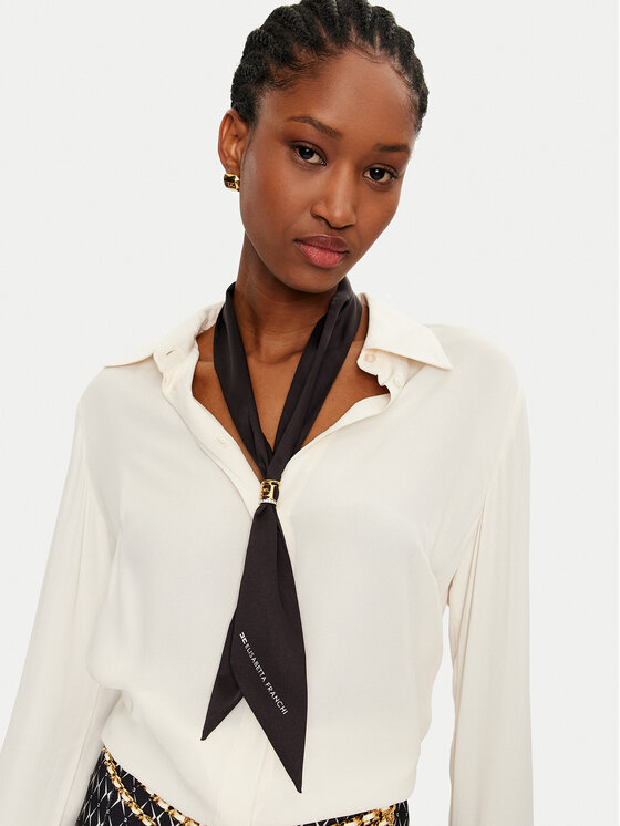 Elisabetta Franchi Elisabetta Franchi Košile CAT-96-47E3 Écru Regular Fit