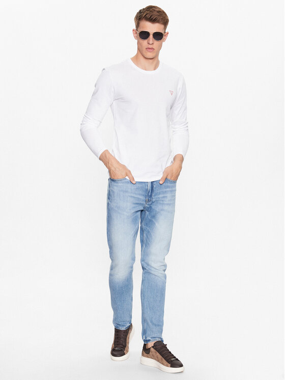 Guess Guess Longsleeve M2YI28 J1314 Biały Slim Fit