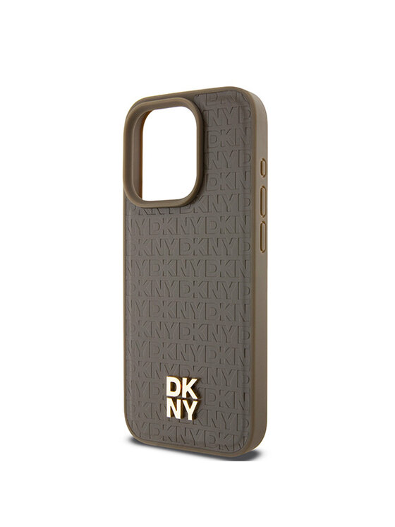 DKNY DKNY Etui na telefon Apple iPhone 15 Pro Brązowy