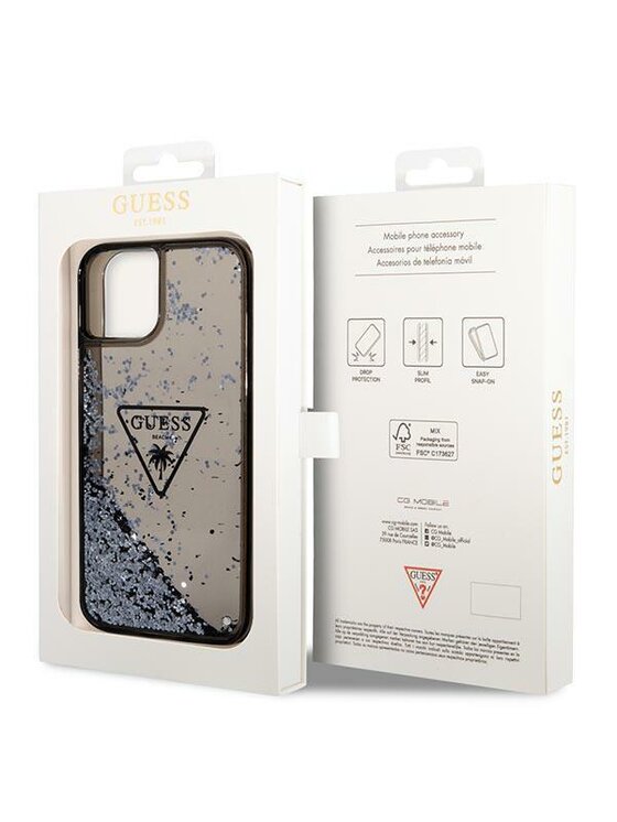 Guess Guess Etui na telefon iPhone 14 Czarny