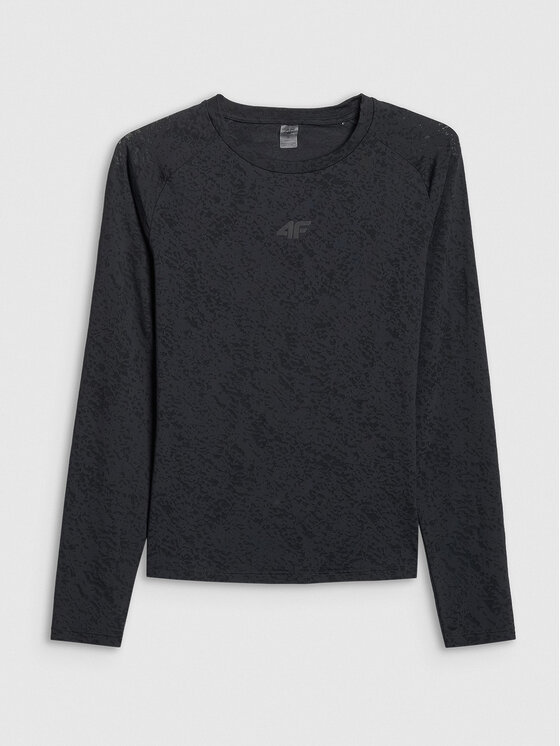 4F 4F Koszulka techniczna ACTIVE BY NATURE Czarny Slim Fit