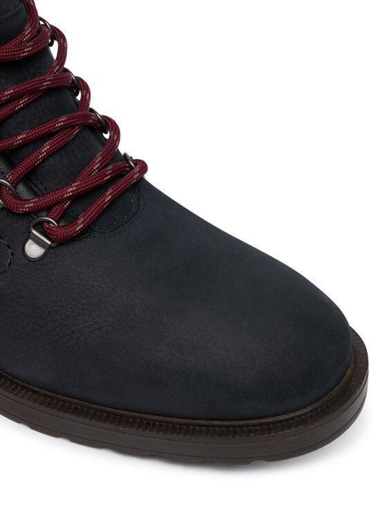 Tommy Hilfiger Tommy Hilfiger Schnürschuhe Cleated Hilfiger Wrm Hook Boot FM0FM05699 Dunkelblau