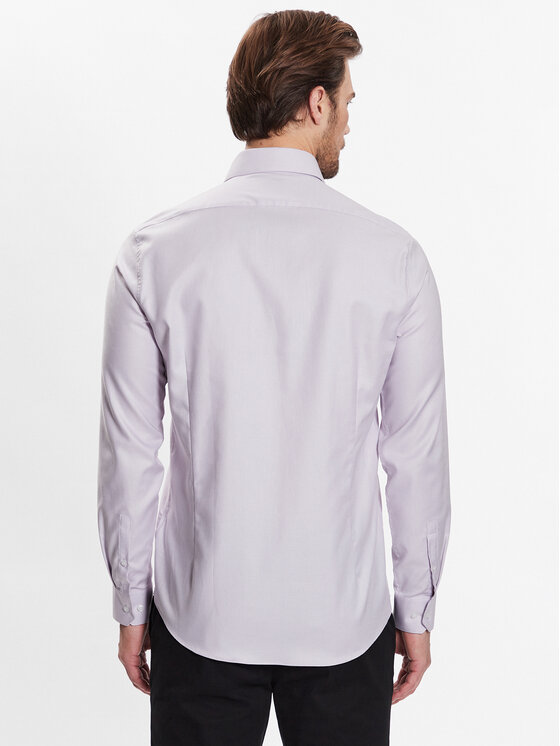 Camicia Structure Easy Care Fitted Shirt