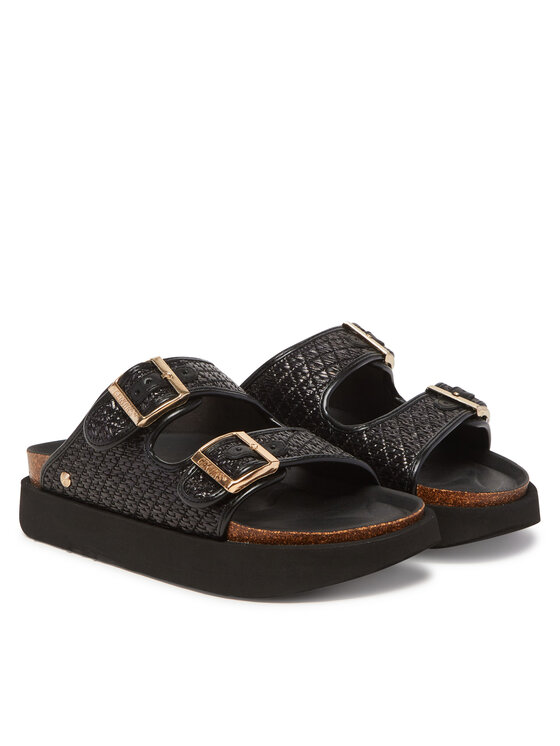 Genuins Genuins Plätud Hawaii Raffia G106362 Must