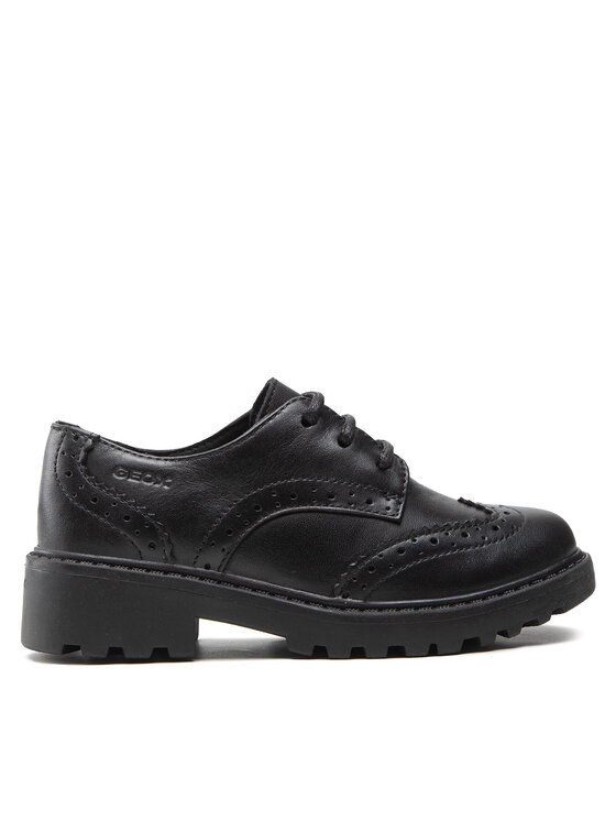 Geox Geox Oxford cipők J Casey G. N J6420N 00085 C9999 M Fekete