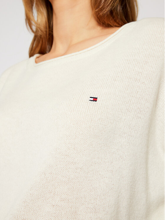 Tommy Hilfiger Tommy Hilfiger Sweater Softwool WW0WW28890 Bézs Regular Fit